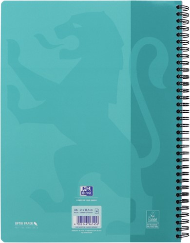 Collegeblok Oxford School A4+ lijn 23-gaats 160 pagina's 80gr voordeelpak assorti 3 stuks-1