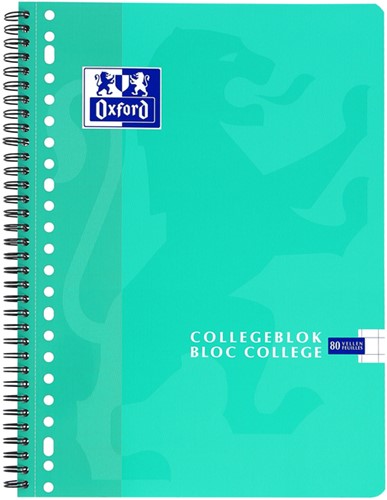 Collegeblok Oxford School A4 ruit 10x10mm 23-gaats 160 pagina's 80gr assorti-3