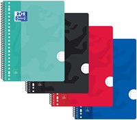 Collegeblok Oxford School A4+ lijn 23-gaats 160 pagina's 80gr assorti
