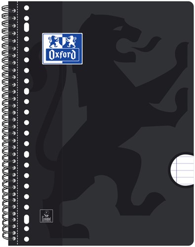 Collegeblok Oxford School A4+ lijn 23-gaats 160 pagina's 80gr assorti-1