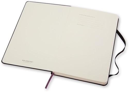 Notitieboek Moleskine large 130x210mm lijn hard cover zwart-2