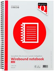 Spiraalblok Quantore A4 lijn spiraal 100vel 70gr