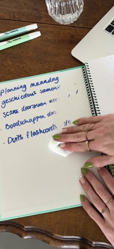 Notitieboek Oxford Touch Europeanbook A4+ 4-gaats lijn 160 pagina's pastel roze-1