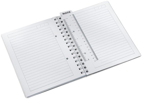 Notitieboek Leitz WOW A5 spiraal PP lijn blauw-1