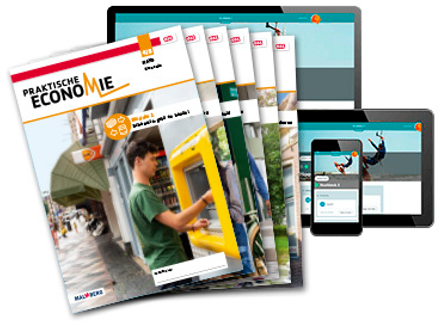 Praktische Economie - MAX –  modules+online 4 havo 6-jaar afname