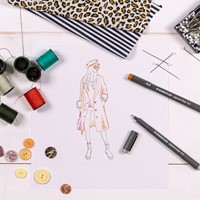 Fineliner Staedtler Pigment 308 assorti 0.5mm set à 6st assorti-1