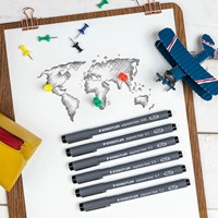 Fineliner Staedtler Pigment 308 assorti 0.5mm set à 6st assorti-4