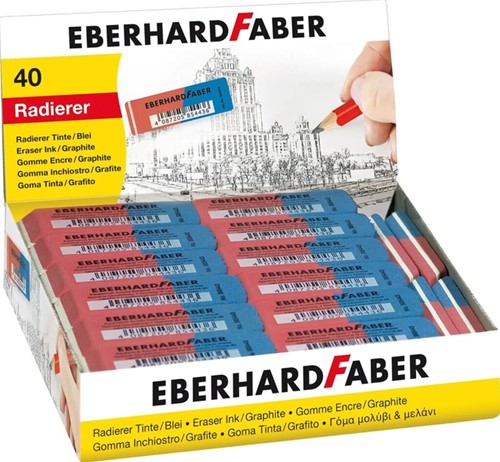Gum Eberhard Faber EF-585443 potlood/inkt rood/blauw-3