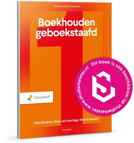 Boekhouden Geboekstaafd 1 - 15e editie - Verschijningsdatum 21-06-2025