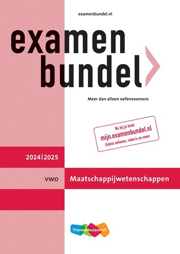 Examenbundel online + boek vwo Maatschappijwetenschappen 2024/2025 - Beperkt leverbaar