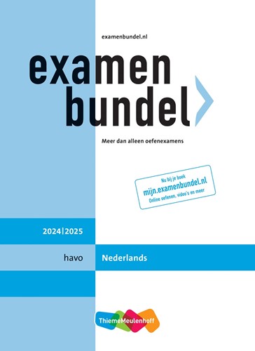 Examenbundel online + boek havo Nederlands 2024/2025 - Beperkt leverbaar