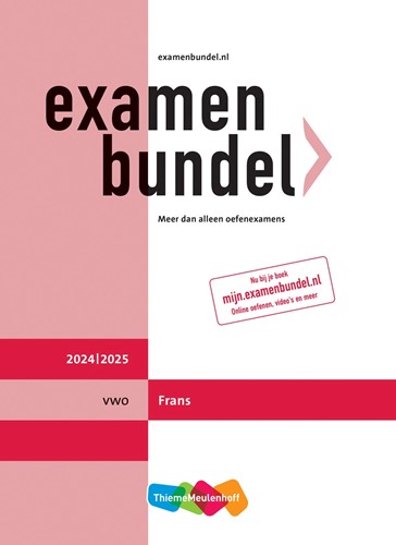 Examenbundel online + boek vwo Frans 2024/2025 - Beperkt leverbaar