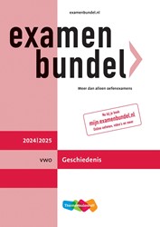 Examenbundel online + boek vwo Geschiedenis 2024/2025 - Beperkt leverbaar