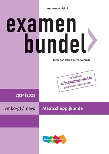 Examenbundel online + boek vmbo-gt/mavo Maatschappijkunde 2024/2025 - Beperkt leverbaar