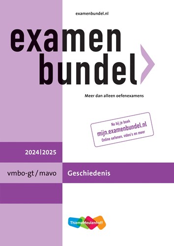 Examenbundel online + boek vmbo-gt/mavo Geschiedenis 2024/2025 - Beperkt leverbaar