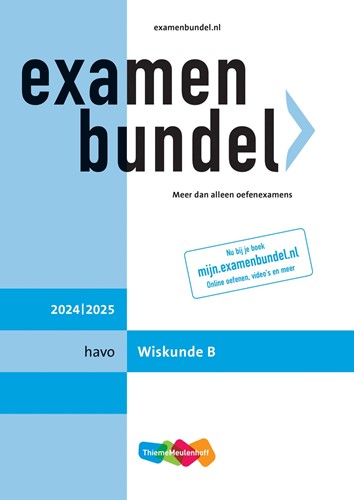 Examenbundel online + boek havo Wiskunde B 2024/2025 - Beperkt leverbaar