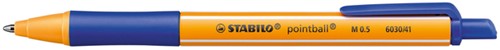 Balpen STABILO pointball 6030/41 medium blauw