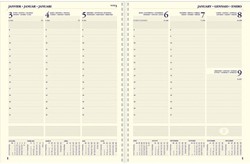 Agenda's weekoverzicht met spiraal