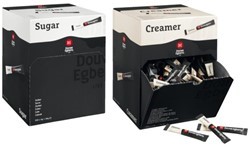 Koffiemelk, suiker en zoetjes