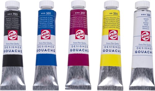 Talens Gouache plakkaatverf extra fijn set 5x20ml